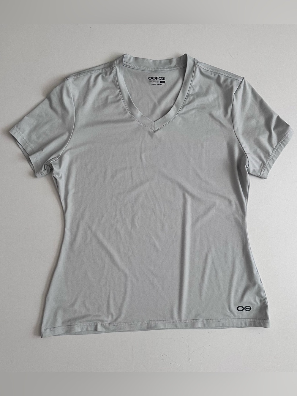 OOFOS V-Neck Shirt Grey Size XL